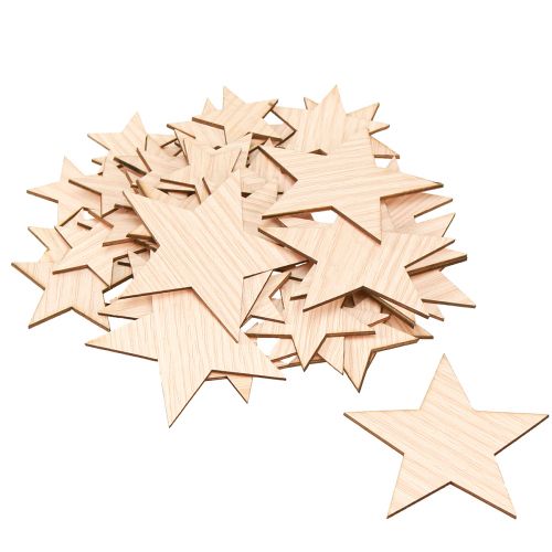 Artikel Strödekoration Julstjärnor naturbrun Ø3–5,5cm 48 st