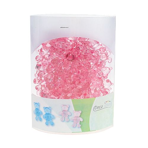 Artikel Spridd dekobjörn rosa 3,5 cm 60p