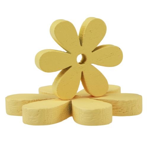 Artikel Scatter Dekoration Trä Gula Blommor Sommar Bordsdekoration Ø2–6cm 20 st