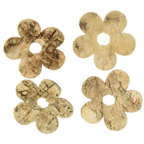Artikel Scatter dekoration trä bark blommor björk vintage Ø5cm 36 st