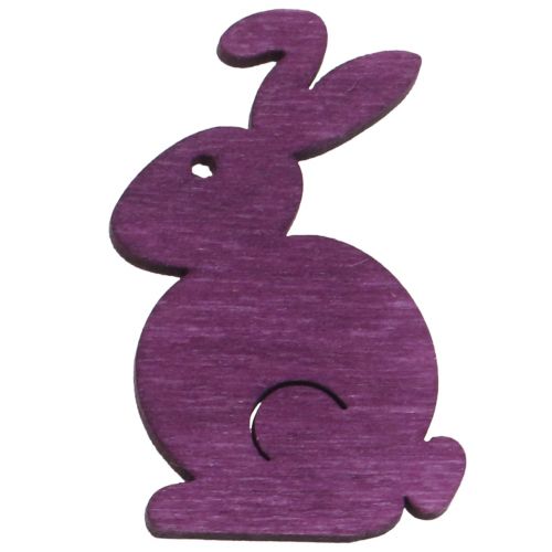 Artikel Spridningsdekoration Påskträkaniner sitter färgade 2,5cm x 4cm 72 st