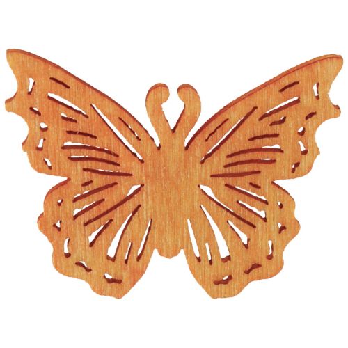 Artikel Strödekoration fjäril träbordsdekoration fjäder 4×3cm 72 st