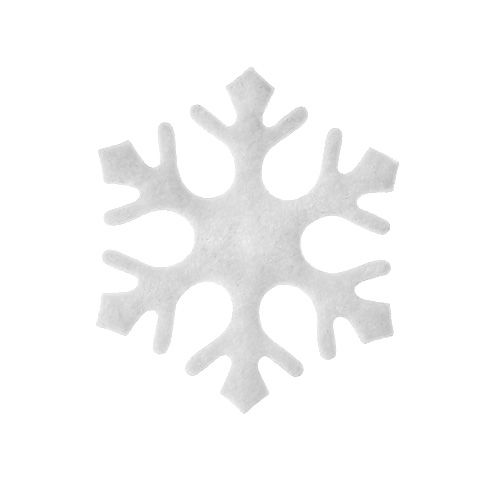 Scatter dekoration snöflingor vita 3,5cm 120p