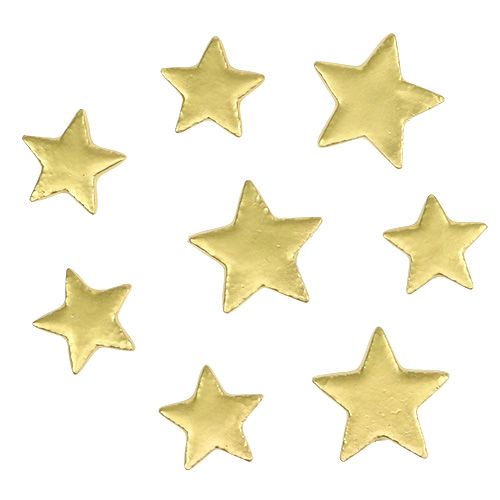 Artikel Scatter dekoration stjärnor mix 4-5cm guld matt 72st