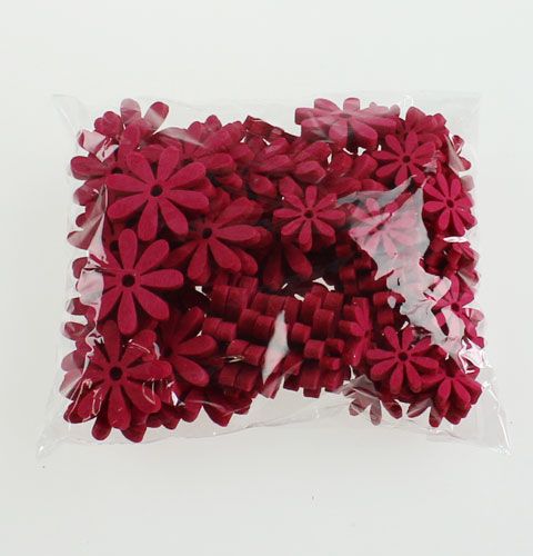 Floristik24 Filtblommor i rosa 96st