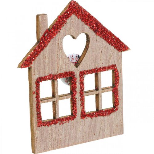Artikel Strödekoration Jul Juldekoration hus 4,5×5cm 72 st