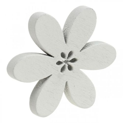 Artikel Träblommor spridda dekoration blommor lila/rosa/vit Ø3,5cm 48 st