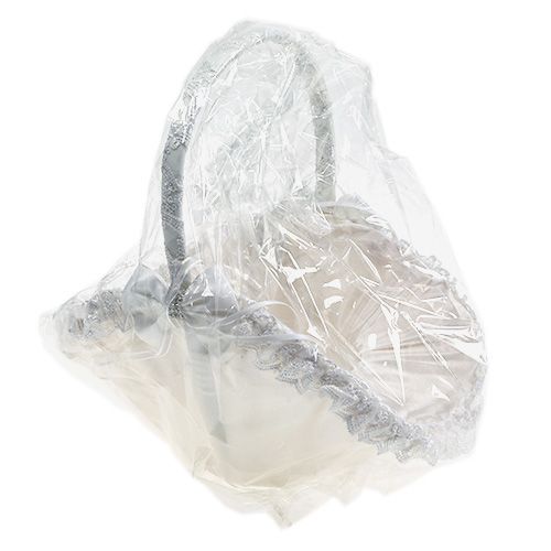 Floristik24 Scatterkorg bröllopskorg vit 27cm