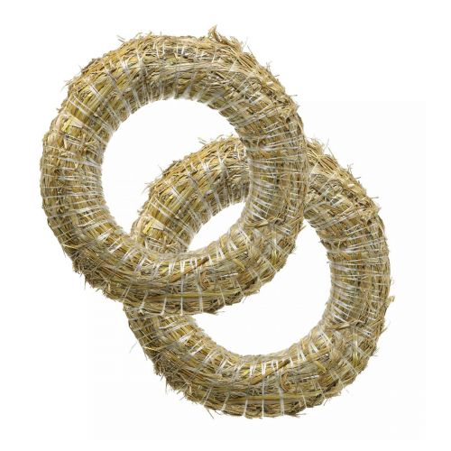 Artikel Halmkrans halmkrans blank sugrör 40/8cm 2st