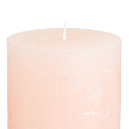 Artikel Stumpen rosa ljus ljusrosa enfärgade 70×100mm 4 st