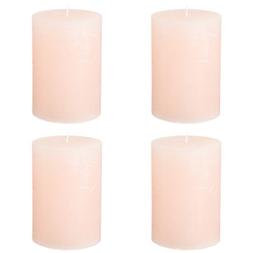 Artikel Stumpen rosa ljus ljusrosa enfärgade 70×100mm 4 st