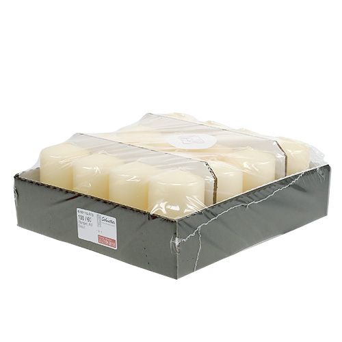 Floristik24 Pelarljus 100/60 kräm 16 st