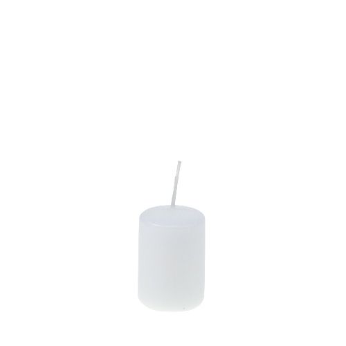 Floristik24 Pelarljus vita adventsljus små ljus 60/40mm 24 st