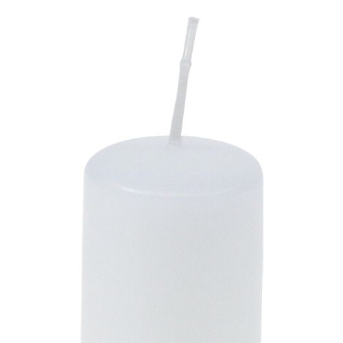 Floristik24 Pelarljus vita adventsljus små ljus 60/40mm 24 st