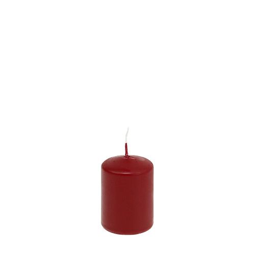 Artikel Pelarljus H70mm Ø50mm ljus gamla röda 12 st