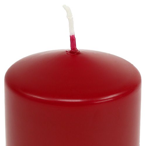 Artikel Pelarljus H70mm Ø50mm ljus gamla röda 12 st