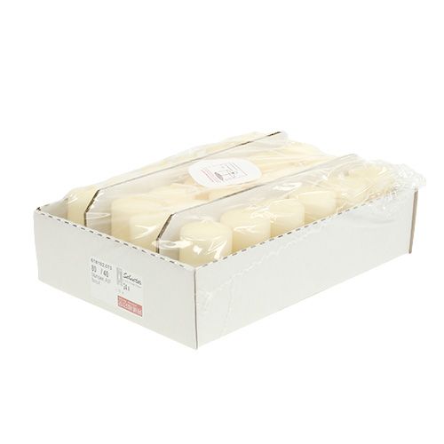Floristik24 Pelarljus 80/40 grädde 24 st