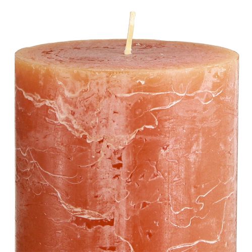 Artikel Pelarljus mörkorange enfärgade Sunset 85×150mm 2st