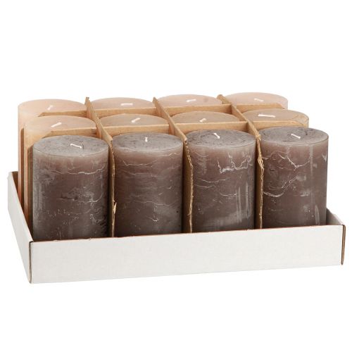 Artikel Pelarljus enfärgade 3 färger brun 70×120mm 12 st