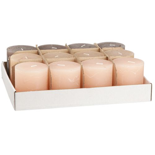 Artikel Pelarljus enfärgade 3 färger brun 70×80mm 12 st