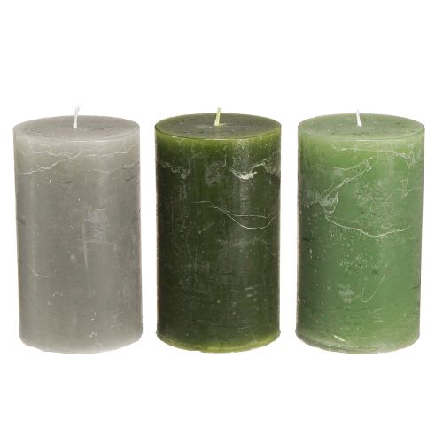 Artikel Pelarljus enfärgade 3 färger grönt 70×120mm 12 st