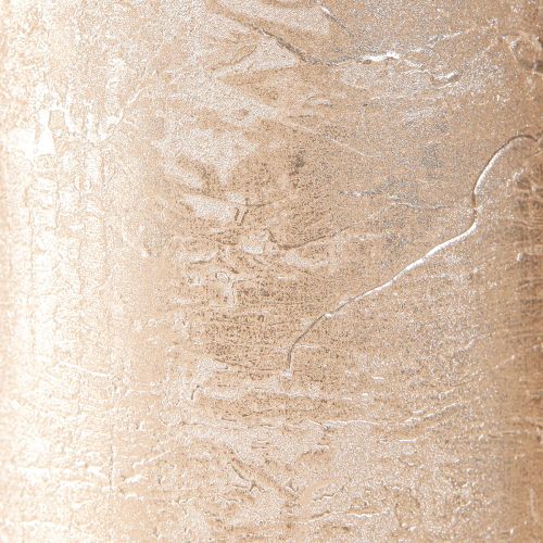 Artikel Pelarljus enfärgade ljusguld 85×200mm 2 st