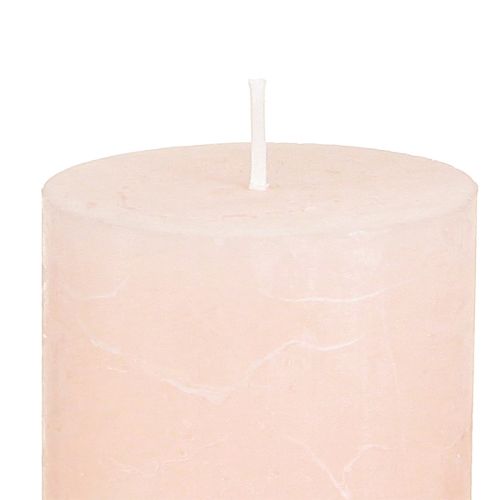 Artikel Pelarljus enfärgade ljusrosa ljus rosa 50×100mm 4 st