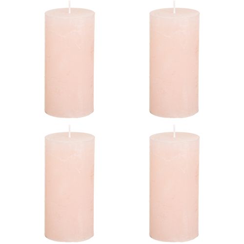 Artikel Pelarljus enfärgade ljusrosa ljus rosa 50×100mm 4 st