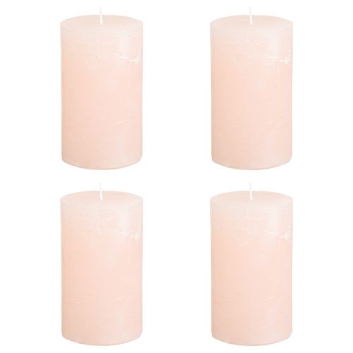 Artikel Pelarljus Enfärgade Ljusrosa Ljus Rosa 60×100mm 4 st