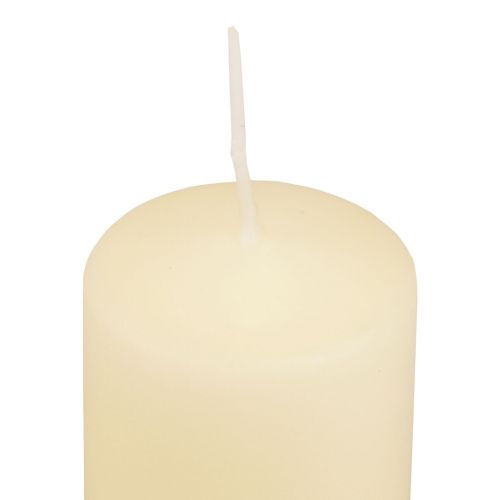 Floristik24 Pelarljus kräm Adventsljus ljus 120/50mm 24 st