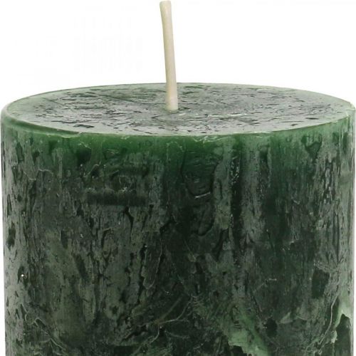 Artikel Enfärgade ljus mörkgröna pelarljus 70×110mm 4 st