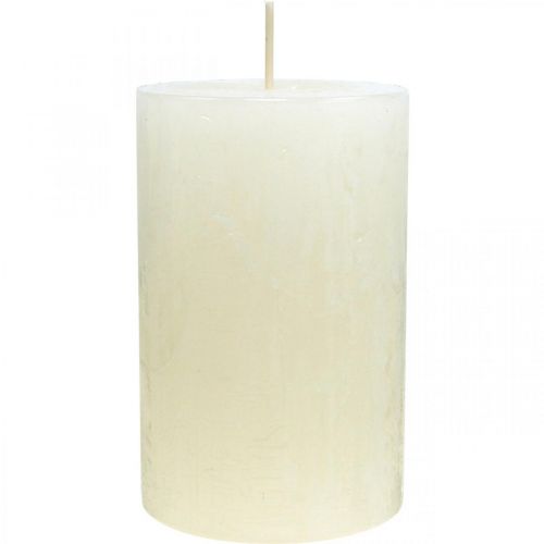 Artikel Pelarljus Rustika enfärgade adventsljus vita 70/110mm 4 st
