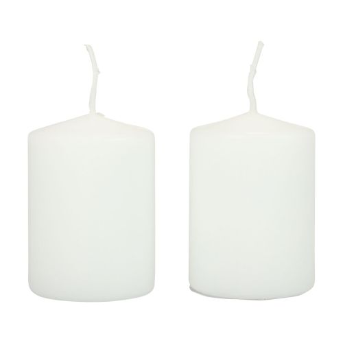 Floristik24 Pelarljus vita ljus H70mm Ø50mm 12 st