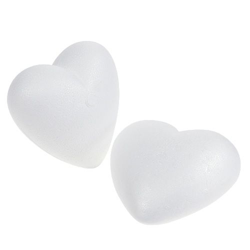 Floristik24 Styrofoam hjärta böjt medium 11cm 2st