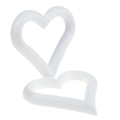 Artikel Styrofoam hjärta öppet 18cm 2st