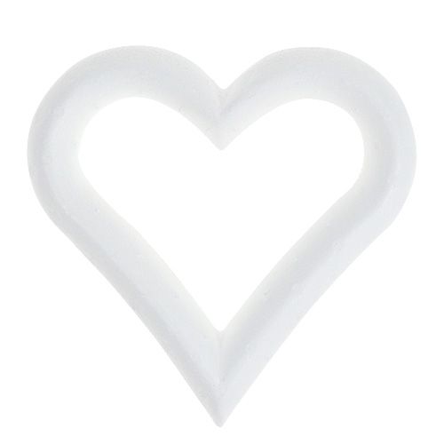Styrofoam hjärta öppet 18cm 2st