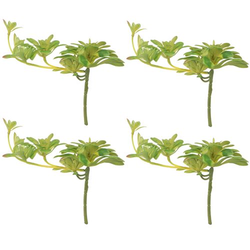 Artikel Suckulent konstgjord växt med plocka Aeonium Green 30cm 4 st