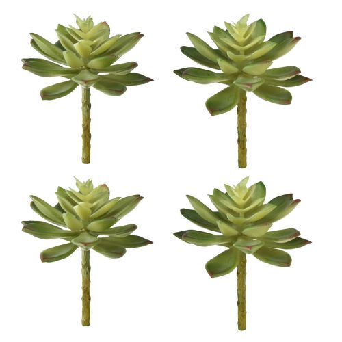 Artikel Konstgjorda suckulenter konstgjorda växter grön Ø10cm 4st