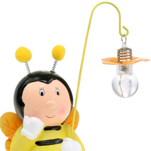 Floristik24 Dekorativ figur bi med ljus H21cm