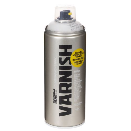 Klar matt spraylack, UV-resistent, syrafri, Montana-burkar, 400 ml