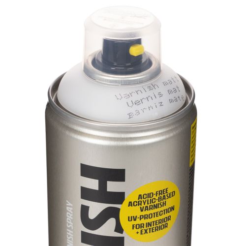 Klar matt spraylack, UV-resistent, syrafri, Montana-burkar, 400 ml | Floristik24.se