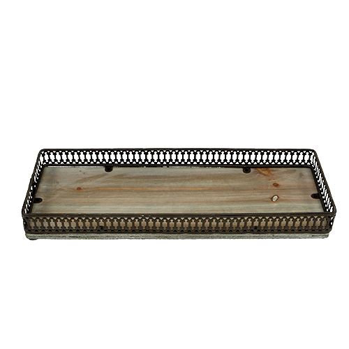 Floristik24 Magasin kvadratisk 36 cm x 13 cm H4cm naturlig 1 st