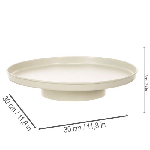Dekorativt fat 30 cm metallfat för växtdekoration | Floristik24.se