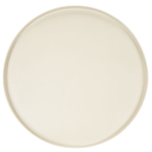 Dekorativ rund beige tallrik med 40 cm hög bas | Floristik24.se