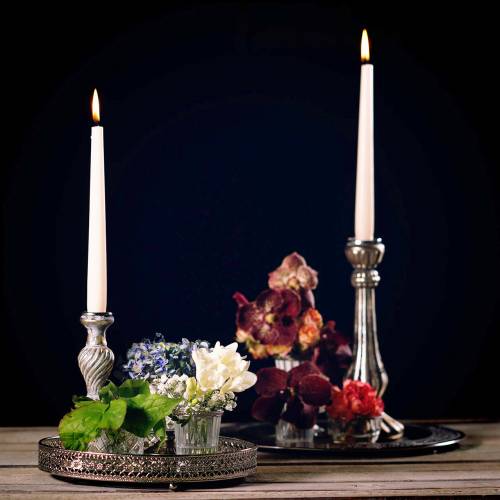 Floristik24 Magasin spegelglas silver Ø25cm