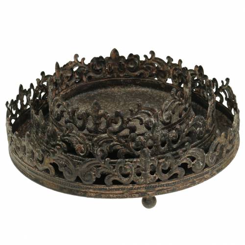 Floristik24 Antik metallbricka Ø16 / 20 / 25cm 3st