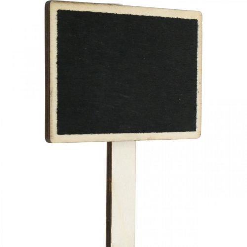 Floristik24 Tavla att sticka, träskiva att skriva på, växtskylt, bröllopsdekoration, skolstart 10×7cm L22cm 12st