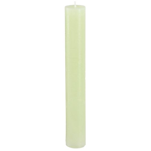 Floristik24 Bordsljus limegröna ljus enfärgade 34x240mm 4 st