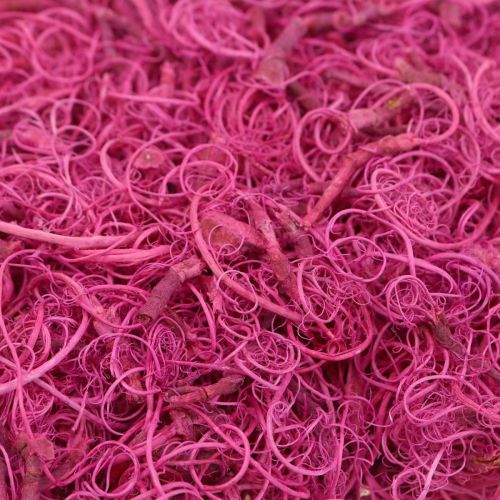 Naturfiber Tamarind Fiber hantverksmaterial Pink Berry 500g