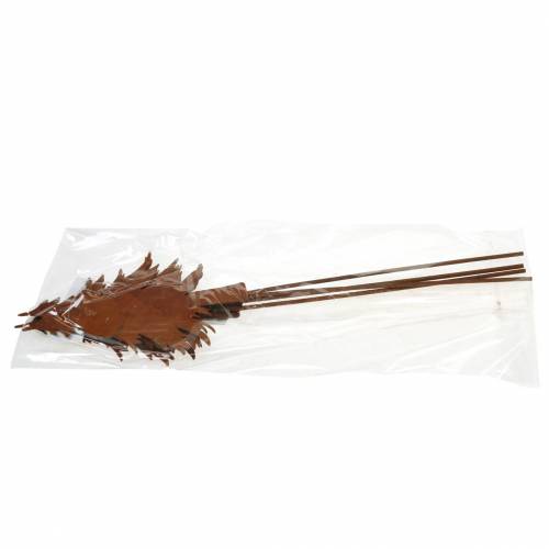 Floristik24 Trädgårdsstake gran patina metall H46cm 4st